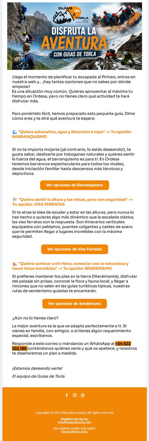Email Guías de Torla